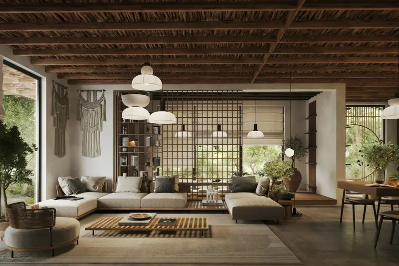 Salon d’une villa à Souissi